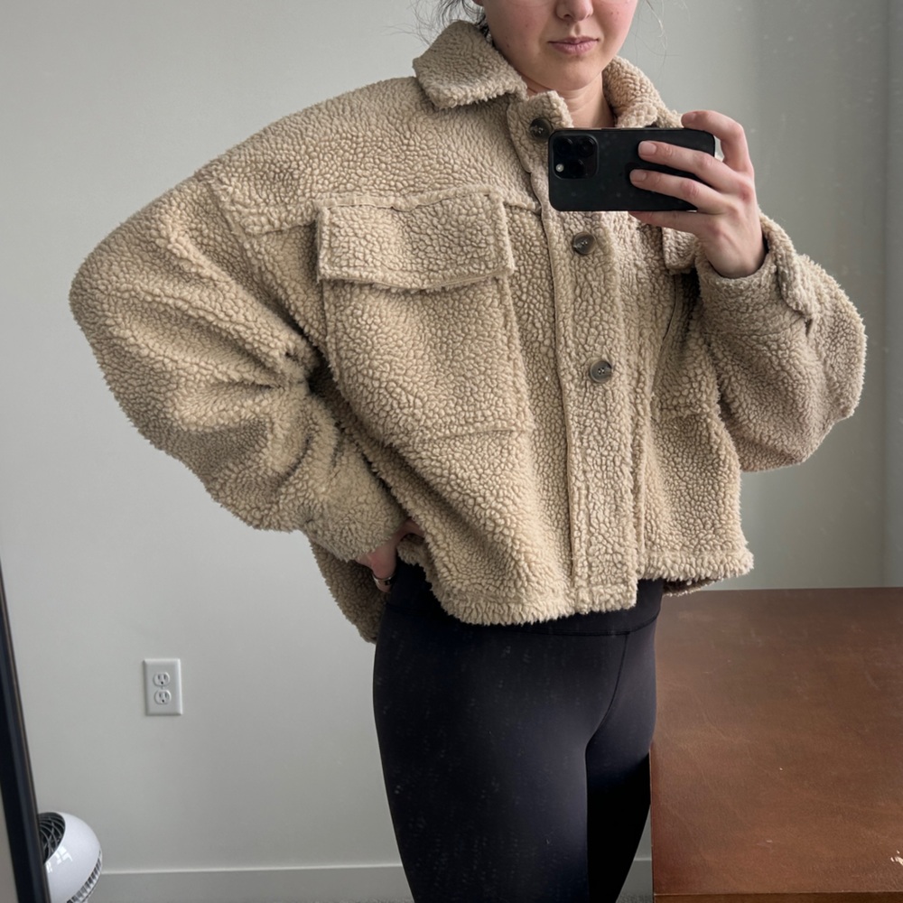 By Together Cozy Tan Teddy Jacket